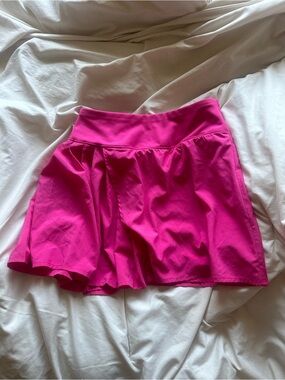90 Degree By Reflex Vibrant Hot Pink Tennis Skirt